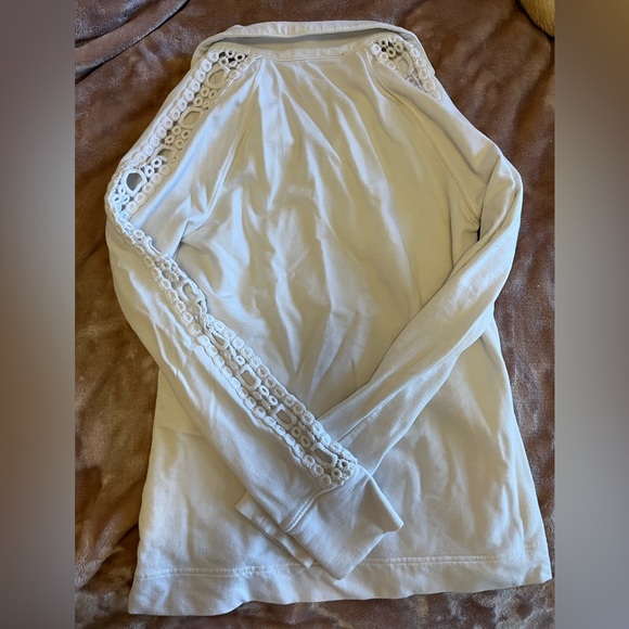 Lily Pulitzer White Half Zip Sweater, Size XS - Picture 6 of 6